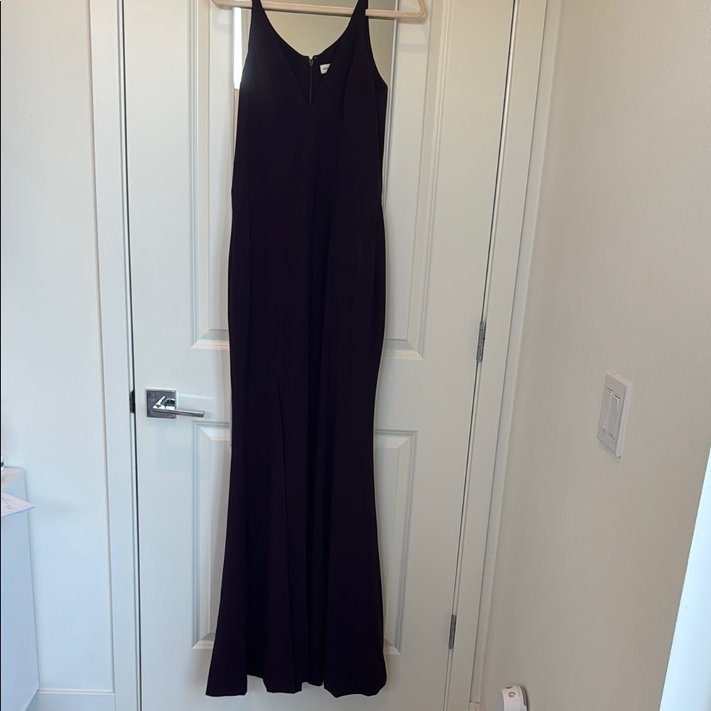 Dress the Population Dark Purple Dress with Slit